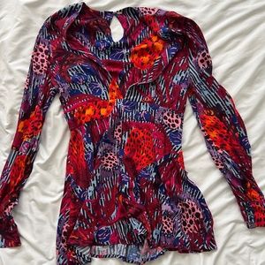 Free People Jungle Print Mini Romper